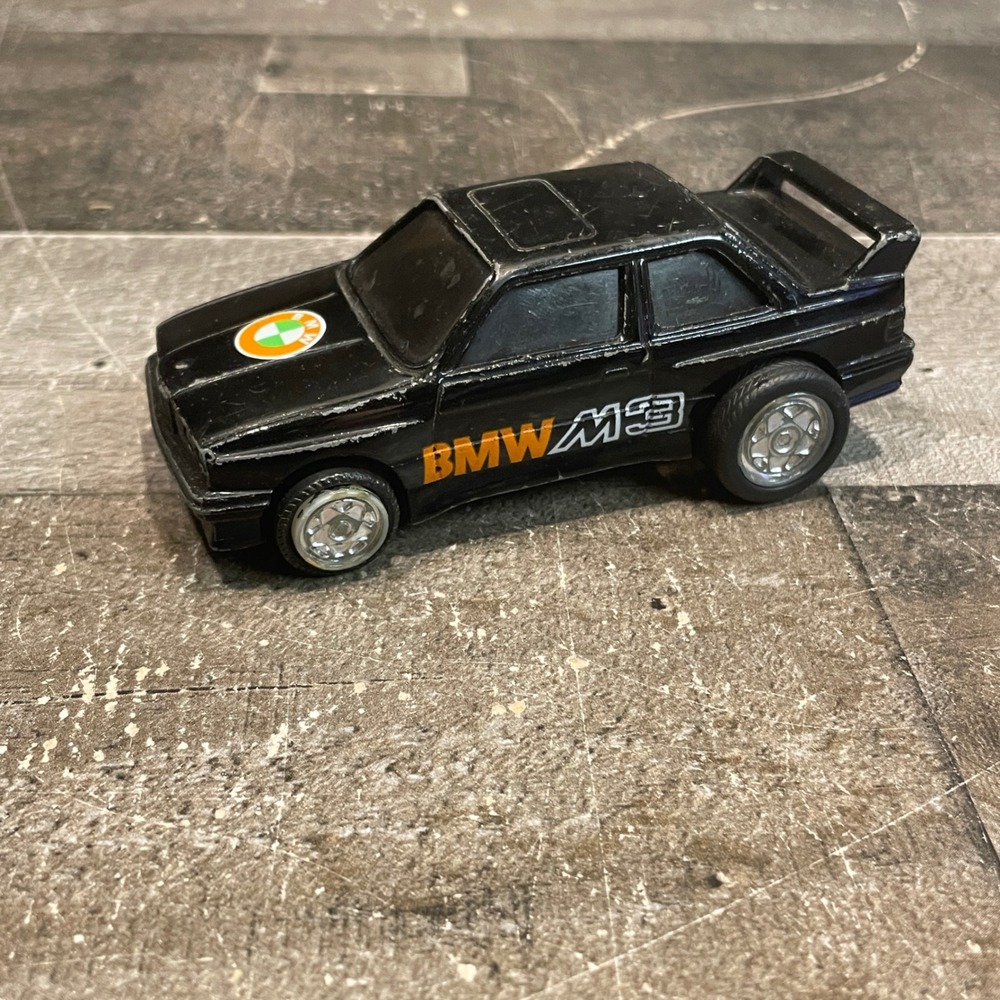 Vintage 1989 Arco Mattel BMW M3 Diecast Car Black 1/64 Scale Toy